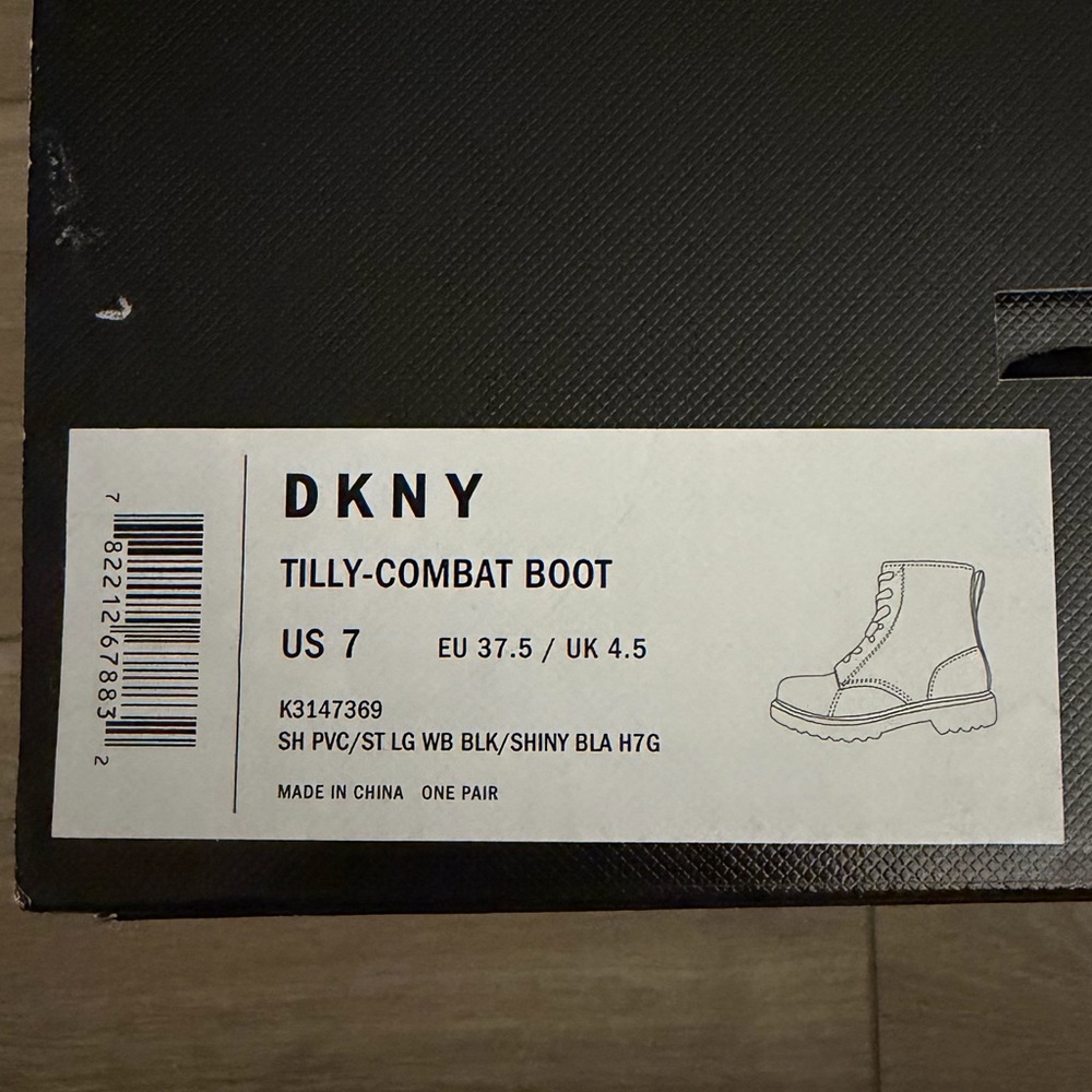 DKNY Tilly Combat Rain Boots - Picture 8 of 8